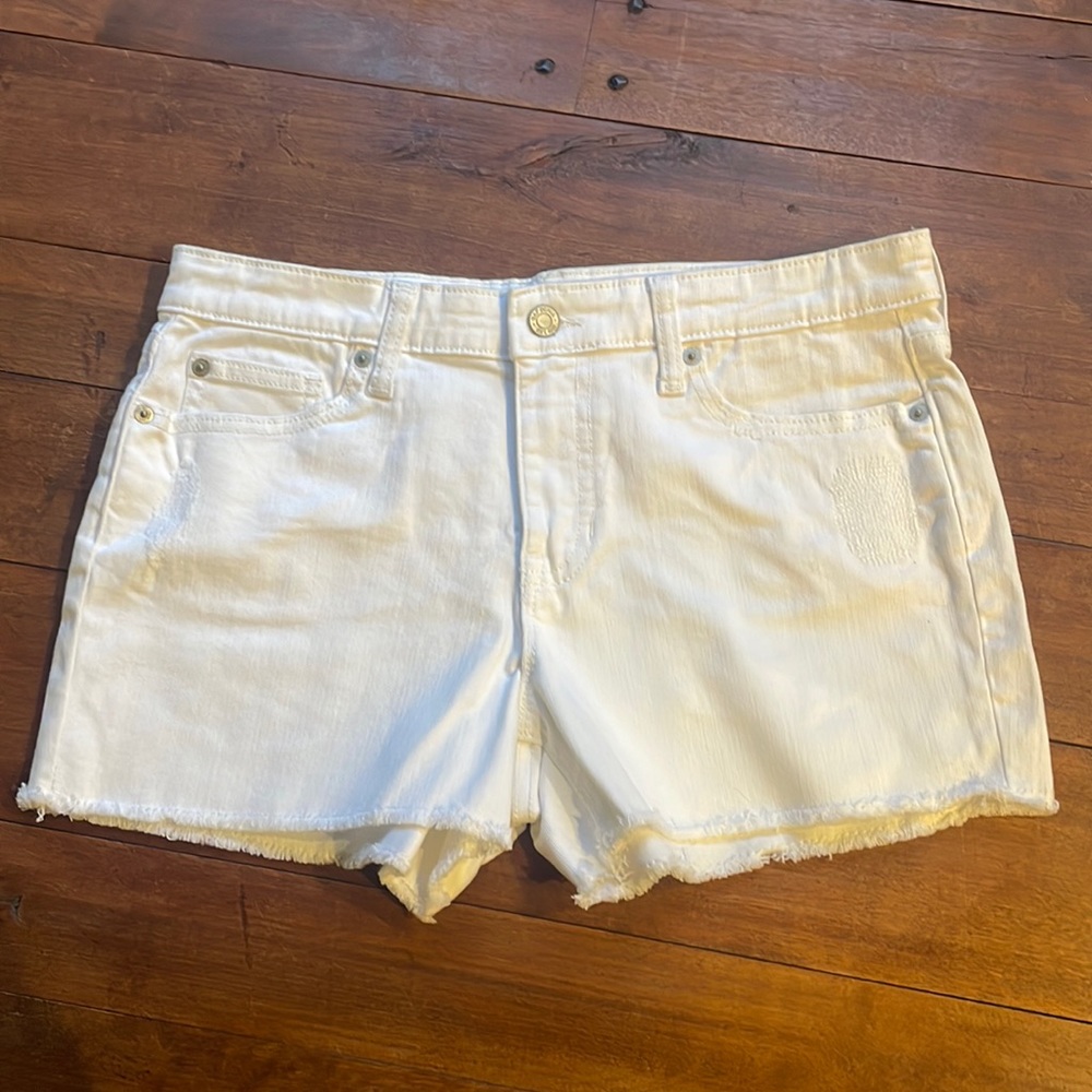 Gap Women’s Boyfriend Jean Shorts White Size 6